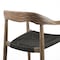 Armen Living Santo Indoor Outdoor Stackable Dining Chair in Eucalyptus Wood with Charcoal Rope, PK2 LCSASICHR - alternate 6